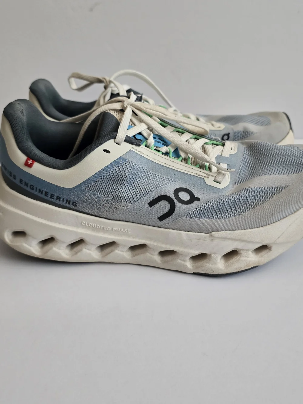 On Running Women's Cloudtec Phase Light Blue & White Athletic Shoes